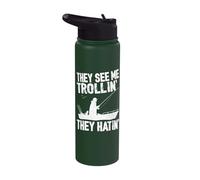 They See Me Trollin' They Hatin' Stainless Steel Insulated Water Bottle