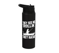 They See Me Trollin' They Hatin' Stainless Steel Insulated Water Bottle