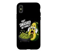 They Smashed My Family Funny Avocado Guacamole Joke Case for iPhone X/XS