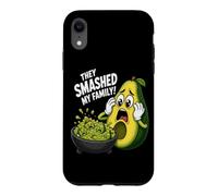 They Smashed My Family Funny Avocado Guacamole Joke Case for iPhone XR