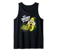 They Smashed My Family Funny Avocado Guacamole Joke Tank Top