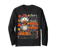 They Stuff What Into Where Funny Thanksgiving Turkey Art Long Sleeve T-Shirt