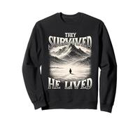 They Survived He Lived - Trending Nihilist Penguin Meme Sweatshirt