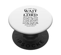 They That Wait Upon The Lord Isaiah 40:31 Bible Verse Prayer PopSockets Adhesive PopGrip