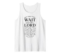 They That Wait Upon The Lord Isaiah 40:31 Bible Verse Prayer Tank Top