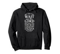 They That Wait Upon The Lord Isaiah 40:31 Bible Verse Pullover Hoodie