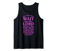 They That Wait Upon The Lord Isaiah 40:31 Christian Verse Tank Top
