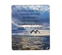 They That Wait Upon The Lord Mouse Pad Gaming Mouse Mat Non-Slip Rubber Funny Mousepad for Computer Laptop Gamer 7.9x9.4 inch