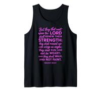 They That Wait Upon The Lord Shall Renew Their Strength Pray Tank Top