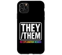 They Them Nonbinary Pride LGBTQ Visibility Queer Equality Case for iPhone 11 Pro Max