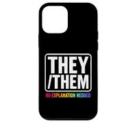 They Them Nonbinary Pride LGBTQ Visibility Queer Equality Case for iPhone 12 mini