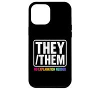 They Them Nonbinary Pride LGBTQ Visibility Queer Equality Case for iPhone 12 Pro Max
