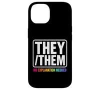 They Them Nonbinary Pride LGBTQ Visibility Queer Equality Case for iPhone 14