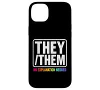 They Them Nonbinary Pride LGBTQ Visibility Queer Equality Case for iPhone 14 Plus