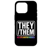 They Them Nonbinary Pride LGBTQ Visibility Queer Equality Case for iPhone 16 Pro