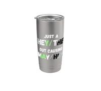 They Them Out Causing Mayhem Agender Stainless Steel Insulated Tumbler
