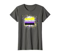 They/Them Pronoun Big They Energy Nonbinary Pride Gender NB T-Shirt, Women, Asphalt Grey, XX-Large