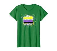 They/Them Pronoun Big They Energy Nonbinary Pride Gender NB T-Shirt, Women, Kelly Green, Small