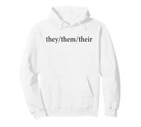 They/Them/Their Gender Neutral Pronouns Pullover Hoodie