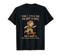 They Told Me To Get A Life Skateboard Retro Serif Graphic T-Shirt