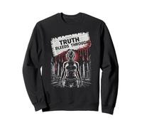 They tried to silence her truth screaming Horror Halloween Sweatshirt