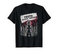They Tried to Silence her Truth Screaming Horror Halloween T-Shirt