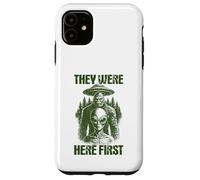 They Were Here First Retro Alien UFO Cryptid Bigfoot Case for iPhone 11
