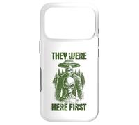They Were Here First Retro Alien UFO Cryptid Bigfoot Case for iPhone 17 Pro