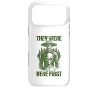 They Were Here First Retro Alien UFO Cryptid Bigfoot Case for iPhone 17 Pro Max