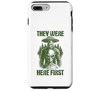 They Were Here First Retro Alien UFO Cryptid Bigfoot Case for iPhone 7 Plus/8 Plus