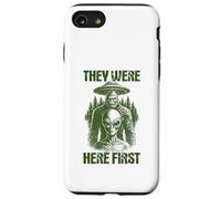 They Were Here First Retro Alien UFO Cryptid Bigfoot Case for iPhone SE (2020) / 7/8