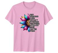 They Whispered to Her You Cant Withstand The Storm Empowerment Inspirational Sunflower Graphic Tee Mens T-Shirt Womens Ladies Tee Unisex Top S