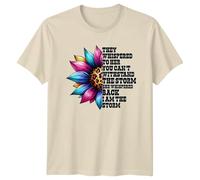 They Whispered to Her You Cant Withstand The Storm Empowerment Inspirational Sunflower Graphic Tee Mens T-Shirt Womens Ladies Tee Unisex Top S