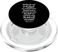 They Who Wait For The Lord Scripture Faith Isaiah 40:31 Pray PopSockets PopGrip for MagSafe
