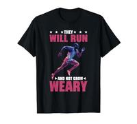 They Will Run and Not Grow Weary Bible Reminder - Value Graphic T-Shirt, Men, Black, M