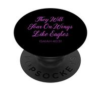 They Will Soar On Wings Like Eagles Isaiah 40:31 Religious PopSockets Adhesive PopGrip