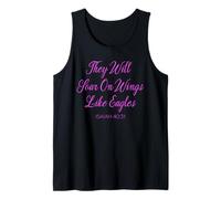 They Will Soar On Wings Like Eagles Isaiah 40:31 Religious Tank Top