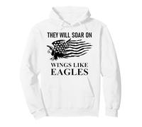 They Will Soar Wings Like Eagle Isaiah 40:31 Bible Christian Pullover Hoodie