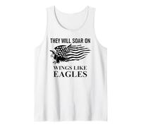 They Will Soar Wings Like Eagle Isaiah 40:31 Bible Christian Tank Top
