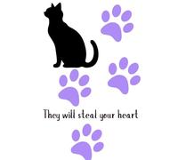 They will steal your heart Cat Purple Paw