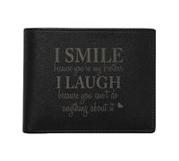 TheYaYaCafe Leather Men's Wallet (CLA107_PBL_Black), President Black, Two Fold