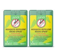 THEYE, Mosquito Repellent Spray, Mini Travel Portable Natural Insect Repellent with Citrepel, DEET-Free Bug Spray for Body, 2 x 18ml