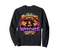 They're Burning All The Witches Gothic Halloween Women's Sweatshirt