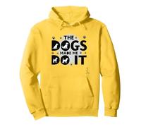 They're Eating The Dogs Made Me Do It - Funny Pet Humor Pullover Hoodie, Adult Unisex, Lemon, XL