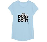 They're Eating The Dogs Made Me Do It - Funny Pet Humor T-Shirt, Girls, Baby Blue, XS