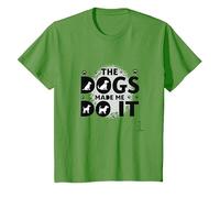 They're Eating The Dogs Made Me Do It - Funny Pet Humor T-Shirt, Kids, Grass, 4 Years