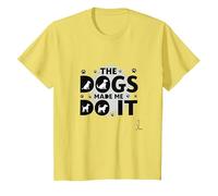 They're Eating The Dogs Made Me Do It - Funny Pet Humor T-Shirt, Kids, Lemon, 10 Years