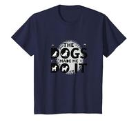 They're Eating The Dogs Made Me Do It - Funny Pet Humor T-Shirt, Kids, Navy, 6 Years