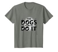 They're Eating The Dogs Made Me Do It - Funny Pet Humor T-Shirt, Kids, Olive Heather, 6 Years
