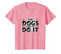 They're Eating The Dogs Made Me Do It - Funny Pet Humor T-Shirt, Kids, Pink, 8 Years